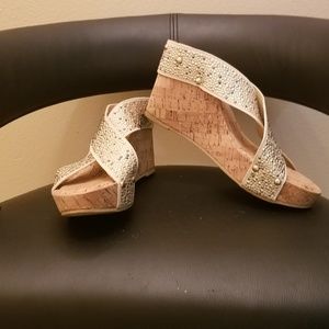 BRAND NEW NEVER WORN SIZE 8 "CORKYS" WEDGES